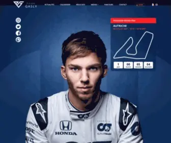 Pierregasly.com(Pierre Gasly) Screenshot