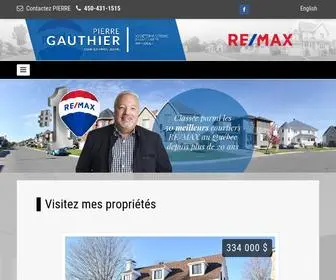 Pierregauthier.ca(Courtier immobilier inc) Screenshot