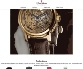 Pierrelaurent.com(Pierre Laurent Swiss Watches) Screenshot