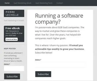 Pierrelechelle.com(SaaS Marketing & Growth) Screenshot