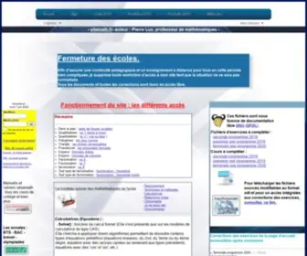 Pierrelux.net(Site de math de Pierre Lux) Screenshot