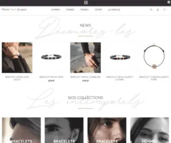Pierrepauljacques.com(Bracelets pour homme PPj) Screenshot