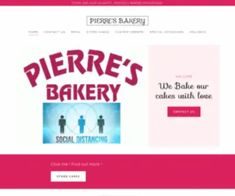 Pierresbakery.net(PIERRE'S BAKERY) Screenshot