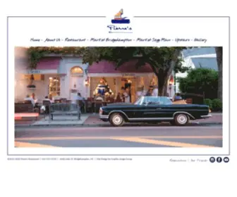 Pierresbridgehampton.com(Pierre's restaurant in Bridgehampton) Screenshot