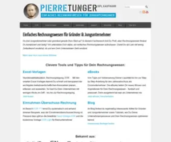 Pierretunger.com(Rechnungswesen und Buchhaltung einfach und schnell mit Excel) Screenshot