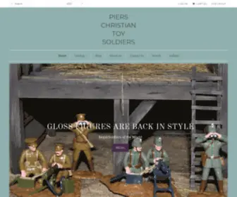 Pierschristian.co.uk(Piers Christian Toy Soldiers are a retailer of high quality Toy Soldiers from around the world inc) Screenshot