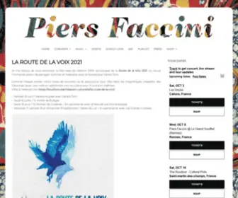 Piersfaccini.com(Piers Faccini) Screenshot