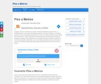 Piesametros.com(Convertir Pies a Metros Calculadora y Formula) Screenshot