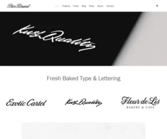 Piesbrand.com(Fresh Baked Type & Lettering) Screenshot