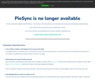 Piesync.com(Customer data syncing) Screenshot