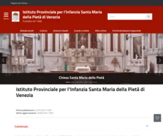 Pietavenezia.org(Istituto Santa Maria della PietÃ ) Screenshot