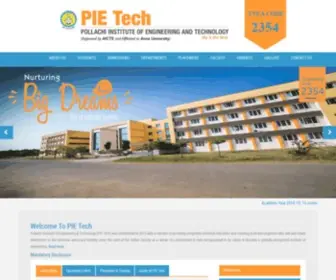 Pietech.edu.in(PIE Tech) Screenshot