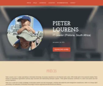 Pieterlourens.co.za(Pieter Lourens) Screenshot