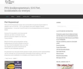 Piethuysentruyt.com(Geniet van 500 van de allerbeste recepten van Piet Huysentruyt) Screenshot