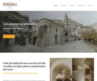 Pietragialla.com(Camere scavate nella roccia nei Sassi di Matera) Screenshot