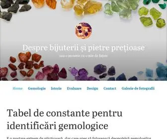 Pietresibijuterii.com(Despre bijuterii și pietre prețioase) Screenshot