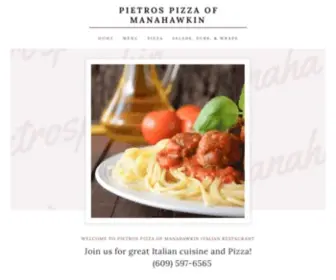 Pietrospizzaofmanahawkin.net(Italian Restaurant) Screenshot