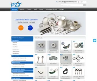 Piezodisc.com(Piezo Keramik) Screenshot