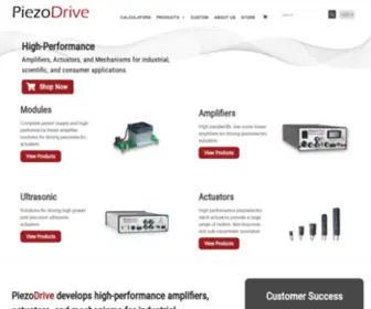Piezodrive.com(Amplifiers, Actuators, and Mechanisms) Screenshot