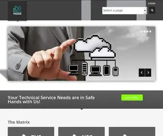 Piezostechnology.com(Piezos Technology Solutions Inc) Screenshot
