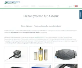 Piezosystem.de(Piezosystem jena) Screenshot