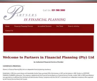 Pifp.co.za(Partners in Financial Planning Home) Screenshot