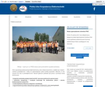 Pige.com.pl(Polska Izba Gospodarcza Elektrotechniki) Screenshot
