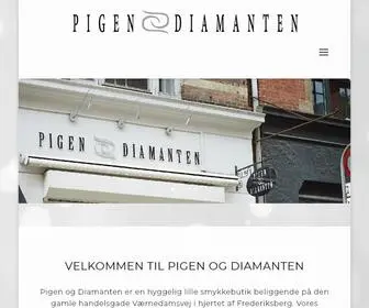 Pigenogdiamanten.dk(Pigen og Diamanten) Screenshot