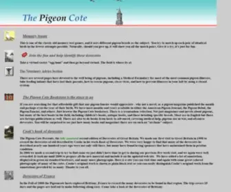 Pigeoncote.com(The Pigeon Cote Main Page) Screenshot