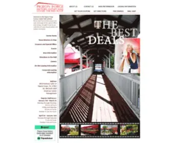 Pigeonforgefactoryoutlet.com(Pigeon Forge Factory Outlet Mall) Screenshot