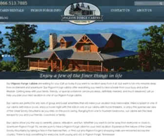 Pigeonforgetncabins.com(Pigeon Forge Cabins in Pigeon Forge Tennessee) Screenshot