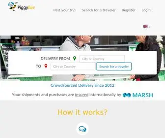 Piggybee.com(CrowdShipping) Screenshot