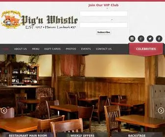 Pignwhistlehollywood.com(Hollywood Restaurant) Screenshot