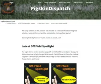 Pigskindispatch.com(Football History) Screenshot