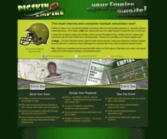 Pigskinempire.com(Free Online Football Game) Screenshot
