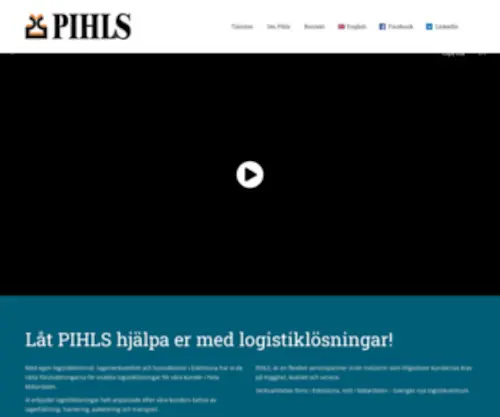 Pihls.eu(Vi hjälper dig med dina lager) Screenshot