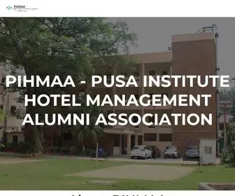 Pihmaa.org(Pusa Institute Hotel Management Alumini Association) Screenshot