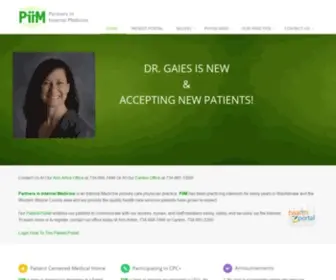 Piim.org(Partners In Internal Medicine) Screenshot