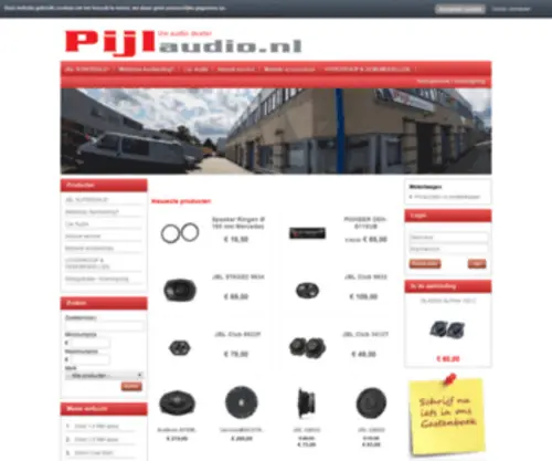 PijLaudio.nl(Autoradio, Subwoofer, Versterker, Speakers, Bluetooth, Inbouw Car Audio) Screenshot