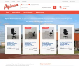 PijLmansneek.nl(Pijlman Kantoormeubelen en Magazijninrichting Sneek) Screenshot