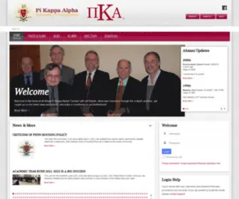 Pika-Upenn.org(Beta Pi Chapter of Pi Kappa Alpha at Penn) Screenshot