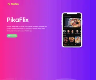 Pikaflix.cf(Pikaflix app download) Screenshot