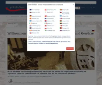 Pikantum.de(Online shop für Kräuter und Gewürze) Screenshot