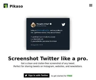 Pikaso.me(Screenshot and Share Your X Posts) Screenshot