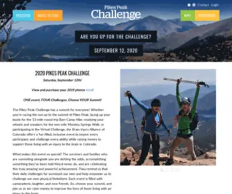 Pikespeakchallenge.com(The Pikes Peak Challenge) Screenshot