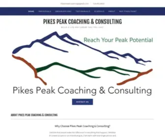 Pikespeakcoaching.com(Pikes Peak Coaching & Consulting) Screenshot