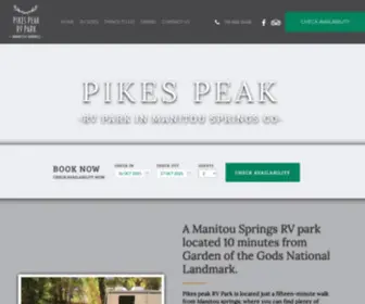 PikespeakrvPK.com(Pikes Peak Rv Park) Screenshot