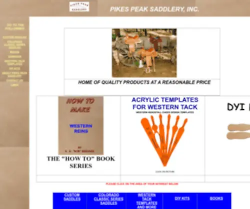 Pikespeaksaddlery.com(PIKES PEAK SADDLERY) Screenshot