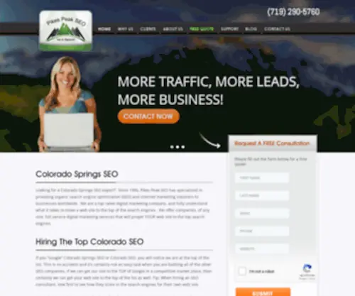 Pikespeakseo.com(Colorado Springs SEO) Screenshot