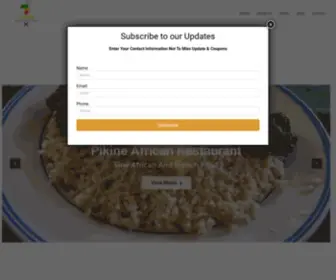 Pikinerestaurantny.com(Senegalese & West African Cuisine) Screenshot